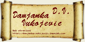 Damjanka Vukojević vizit kartica